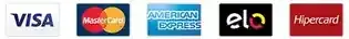 Visa Mastercard Amex Elo Hipercard